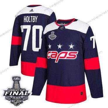 Adidas Muž Capitals #70 Braden Holtby Námořnictvo Autentické 2018 Stadium Series Stanley Cup Final Sešitý NHL Dres