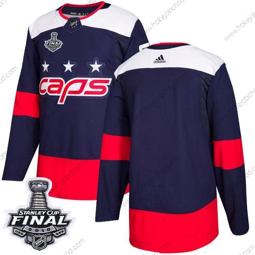 Adidas Muž Capitals Prázdný Námořnictvo Autentické 2018 Stadium Series Stanley Cup Final Sešitý NHL Dres