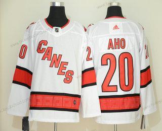 Adidas Muž Carolina Hurricanes #20 Sebastian Aho Bílý New 2019 Sešitý NHL Dres