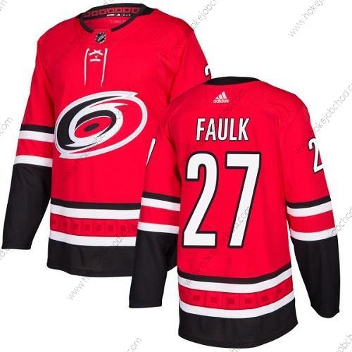 Adidas Muž Carolina Hurricanes #27 Justin Faulk Červené Domácí Autentické Sešitý NHL Dres