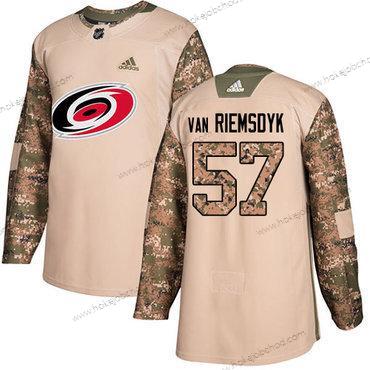 Adidas Muž Carolina Hurricanes #57 Trevor Van Riemsdyk Camo Autentické 2017 Veterans Day Sešitý NHL Dres