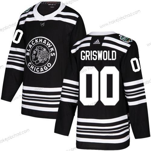 Adidas Muž Chicago Blackhawks #00 Clark Griswold Černá Autentické 2019 Zimní Klasický Sešitý NHL Dres