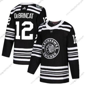 Adidas Muž Chicago Blackhawks #12 Alex Debrincat Černá 2019 Zimní Klasický Autentické Hráč Dres