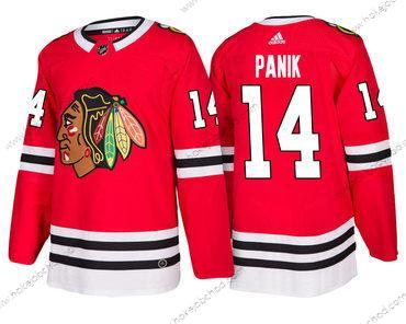 Adidas Muž Chicago Blackhawks #14 Richard Panik Červené Domácí Autentické Sešitý NHL Dres