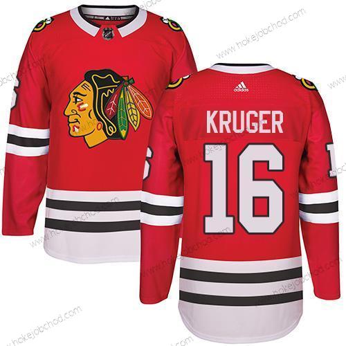 Adidas Muž Chicago Blackhawks #16 Marcus Kruger Červené Domácí Autentické Sešitý NHL Dres