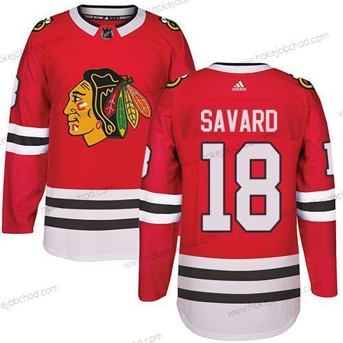 Adidas Muž Chicago Blackhawks #18 Denis Savard Červené Domácí Autentické Sešitý NHL Dres