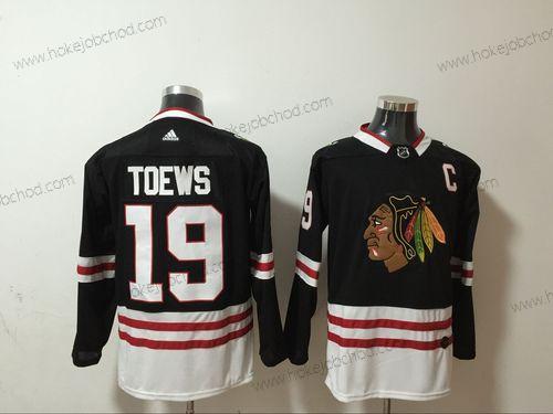 Adidas Muž Chicago Blackhawks #19 Jonathan Toews New Černá Sešitý NHL Dres