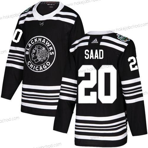 Adidas Muž Chicago Blackhawks #20 Brandon Saad Černá Autentické 2019 Zimní Klasický Sešitý NHL Dres