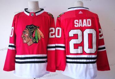 Adidas Muž Chicago Blackhawks #20 Brandon Saad Červené Domácí Autentické Sešitý NHL Dres