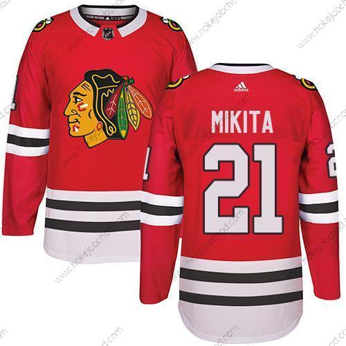 Adidas Muž Chicago Blackhawks #21 Stan Mikita Červené Domácí Autentické Sešitý NHL Dres