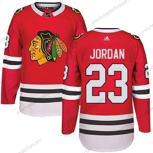 Adidas Muž Chicago Blackhawks #23 Michael Jordan Červené Domácí Autentické Sešitý NHL Dres