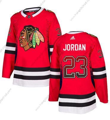 Adidas Muž Chicago Blackhawks #23 Michael Jordan Červené Dres