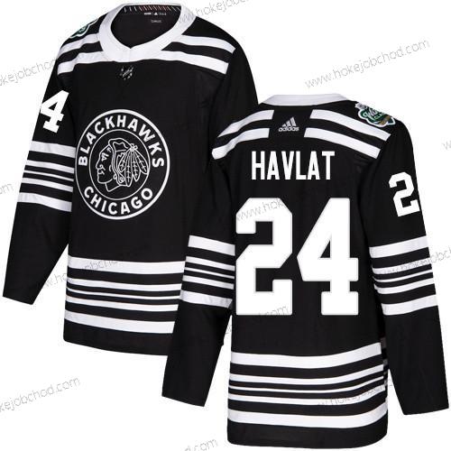 Adidas Muž Chicago Blackhawks #24 Martin Havlat Černá Autentické 2019 Zimní Klasický Sešitý NHL Dres