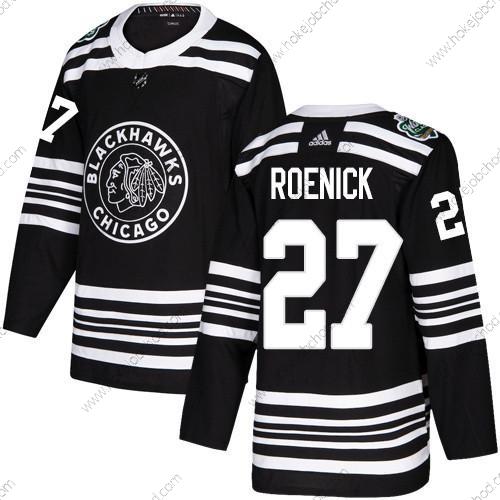 Adidas Muž Chicago Blackhawks #27 Jeremy Roenick Černá Autentické 2019 Zimní Klasický Sešitý NHL Dres