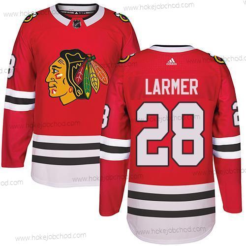 Adidas Muž Chicago Blackhawks #28 Steve Larmer Červené Domácí Autentické Sešitý NHL Dres