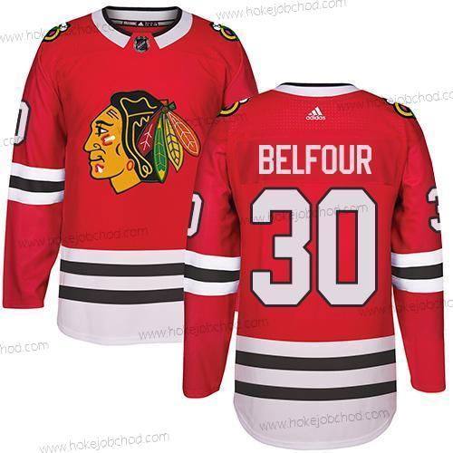 Adidas Muž Chicago Blackhawks #30 Ed Belfour Červené Domácí Autentické Sešitý NHL Dres