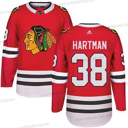 Adidas Muž Chicago Blackhawks #38 Ryan Hartman Červené Domácí Autentické Sešitý NHL Dres