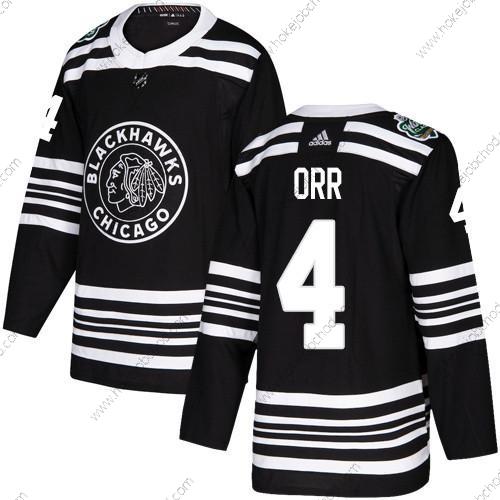 Adidas Muž Chicago Blackhawks #4 Bobby Orr Černá Autentické 2019 Zimní Klasický Sešitý NHL Dres