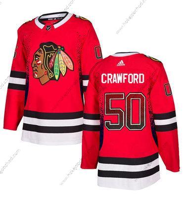 Adidas Muž Chicago Blackhawks #50 Corey Crawford Červené Dres