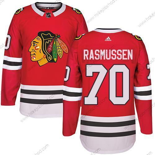 Adidas Muž Chicago Blackhawks #70 Dennis Rasmussen Červené Domácí Autentické Sešitý NHL Dres