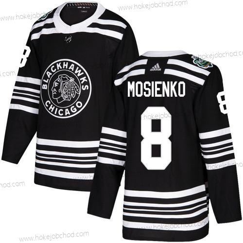 Adidas Muž Chicago Blackhawks #8 Bill Mosienko Černá Autentické 2019 Zimní Klasický Sešitý NHL Dres