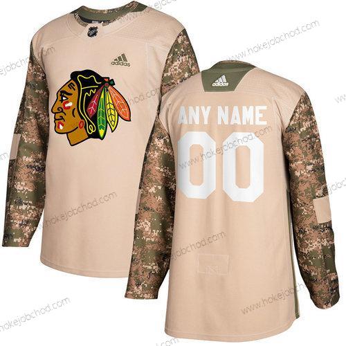 Adidas Muž Chicago Blackhawks Přizpůsobené Camo Veterans Day Tréninkový Dres