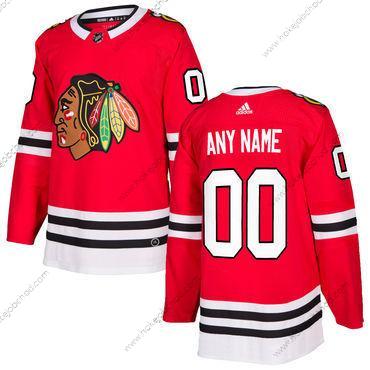 Adidas Muž Chicago Blackhawks Přizpůsobené Červené Domácí Autentické Sešitý NHL Dres