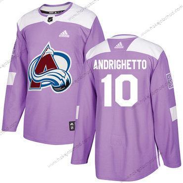 Adidas Muž Colorado Avalanche #10 Sven Andrighetto Nachový Autentické Bojuje proti rakovině Sešitý NHL Dres