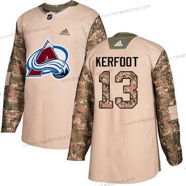 Adidas Muž Colorado Avalanche #13 Alexander Kerfoot Camo Autentické 2017 Veterans Day Sešitý NHL Dres