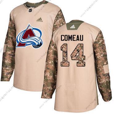 Adidas Muž Colorado Avalanche #14 Blake Comeau Camo Autentické 2017 Veterans Day Sešitý NHL Dres