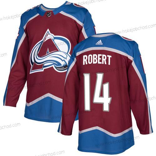 Adidas Muž Colorado Avalanche #14 Rene Robert Domácí Červené Autentické Sešitý NHL Dres