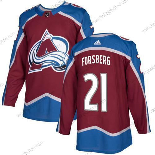 Adidas Muž Colorado Avalanche #21 Peter Forsberg Domácí Červené Autentické Sešitý NHL Dres