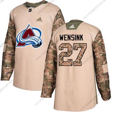 Adidas Muž Colorado Avalanche #27 John Wensink Camo Autentické 2017 Veterans Day Sešitý NHL Dres