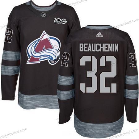 Adidas Muž Colorado Avalanche #32 Francois Beauchemin Černá 100th Výročí Sešitý NHL 2017 Hokejový Dres