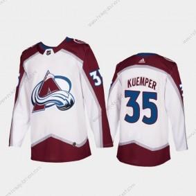 Adidas Muž Colorado Avalanche #35 Darcy Kuemper Bílý Sešitý NHL Dres