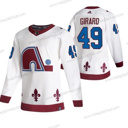 Adidas Muž Colorado Avalanche #49 Samuel Girard Bílý 2020-21 Obrácený Retro Náhradní NHL Dres