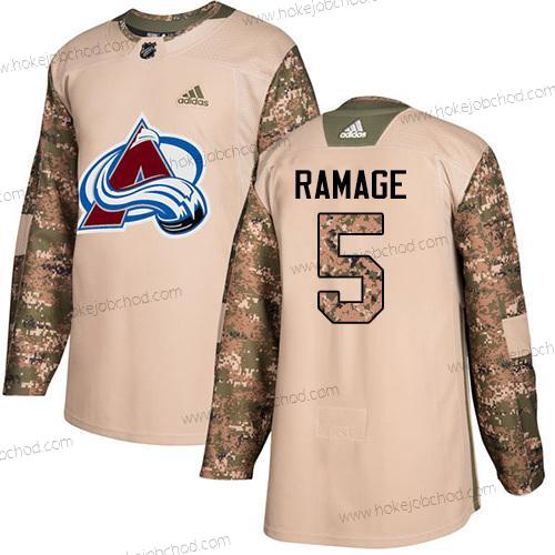 Adidas Muž Colorado Avalanche #5 Rob Ramage Camo Autentické 2017 Veterans Day Sešitý NHL Dres