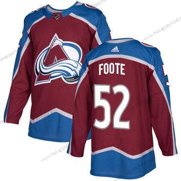 Adidas Muž Colorado Avalanche #52 Adam Foote Domácí Červené Autentické Sešitý NHL Dres