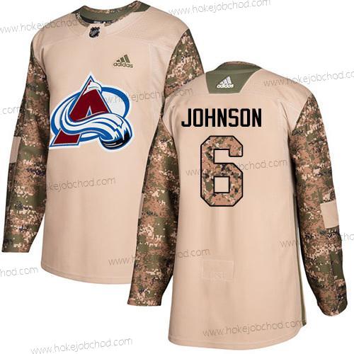 Adidas Muž Colorado Avalanche #6 Erik Johnson Camo NHL Veterans Day Tréninkový Dres