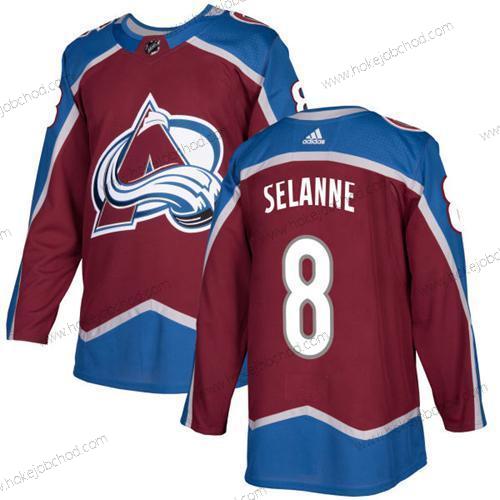 Adidas Muž Colorado Avalanche #8 Teemu Selanne Domácí Červené Autentické Sešitý NHL Dres