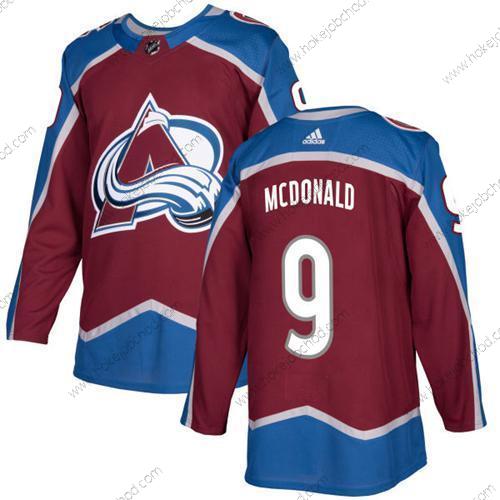 Adidas Muž Colorado Avalanche #9 Lanny Mcdonald Domácí Červené Autentické Sešitý NHL Dres