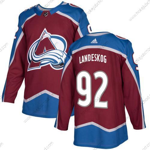 Adidas Muž Colorado Avalanche #92 Gabriel Landeskog Domácí Červené Autentické Sešitý NHL Dres