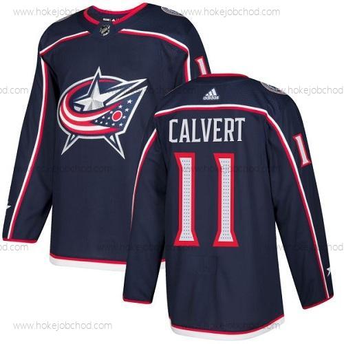 Adidas Muž Columbus Blue Jackets #11 Matt Calvert Námořnictvo Modrý Domácí Autentické Sešitý NHL Dres