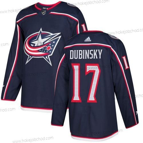 Adidas Muž Columbus Blue Jackets #17 Brandon Dubinsky Námořnictvo Modrý Domácí Autentické Sešitý NHL Dres