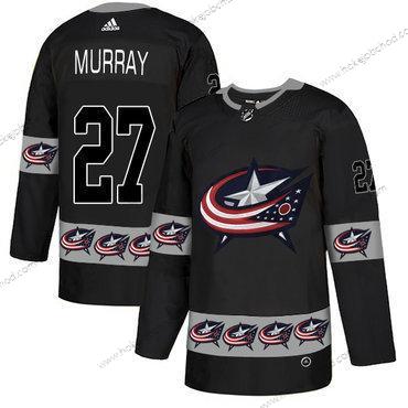 Adidas Muž Columbus Blue Jackets #27 Ryan Černá Tým Logos Dres