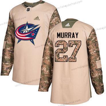 Adidas Muž Columbus Blue Jackets #27 Ryan Murray Camo Autentické 2017 Veterans Day Sešitý NHL Dres