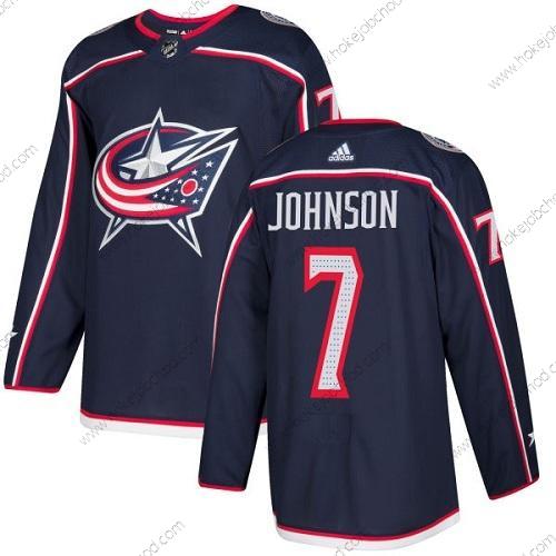 Adidas Muž Columbus Blue Jackets #7 Jack Johnson Námořnictvo Modrý Domácí Autentické Sešitý NHL Dres