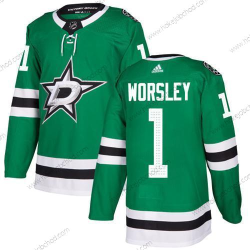 Adidas Muž Dallas Stars #1 Gump Worsley Zelená Domácí Autentické Sešitý NHL Dres