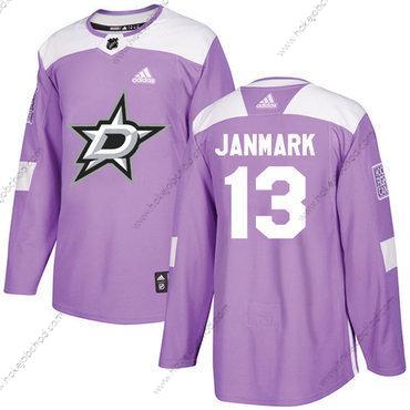 Adidas Muž Dallas Stars #13 Mattias Janmark Nachový Autentické Bojuje proti rakovině Sešitý NHL Dres