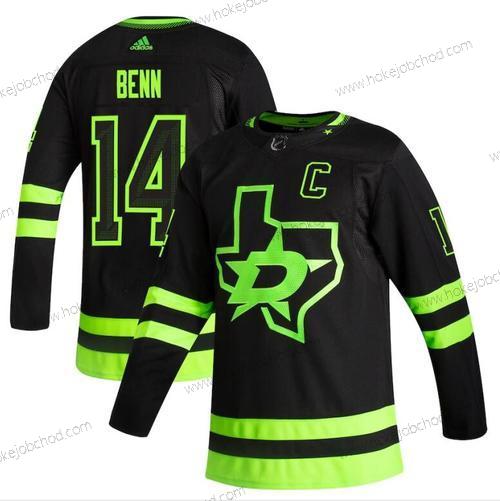 Adidas Muž Dallas Stars #14 Jamie Benn Černá 2020-21 Obrácený Retro Náhradní NHL Dres